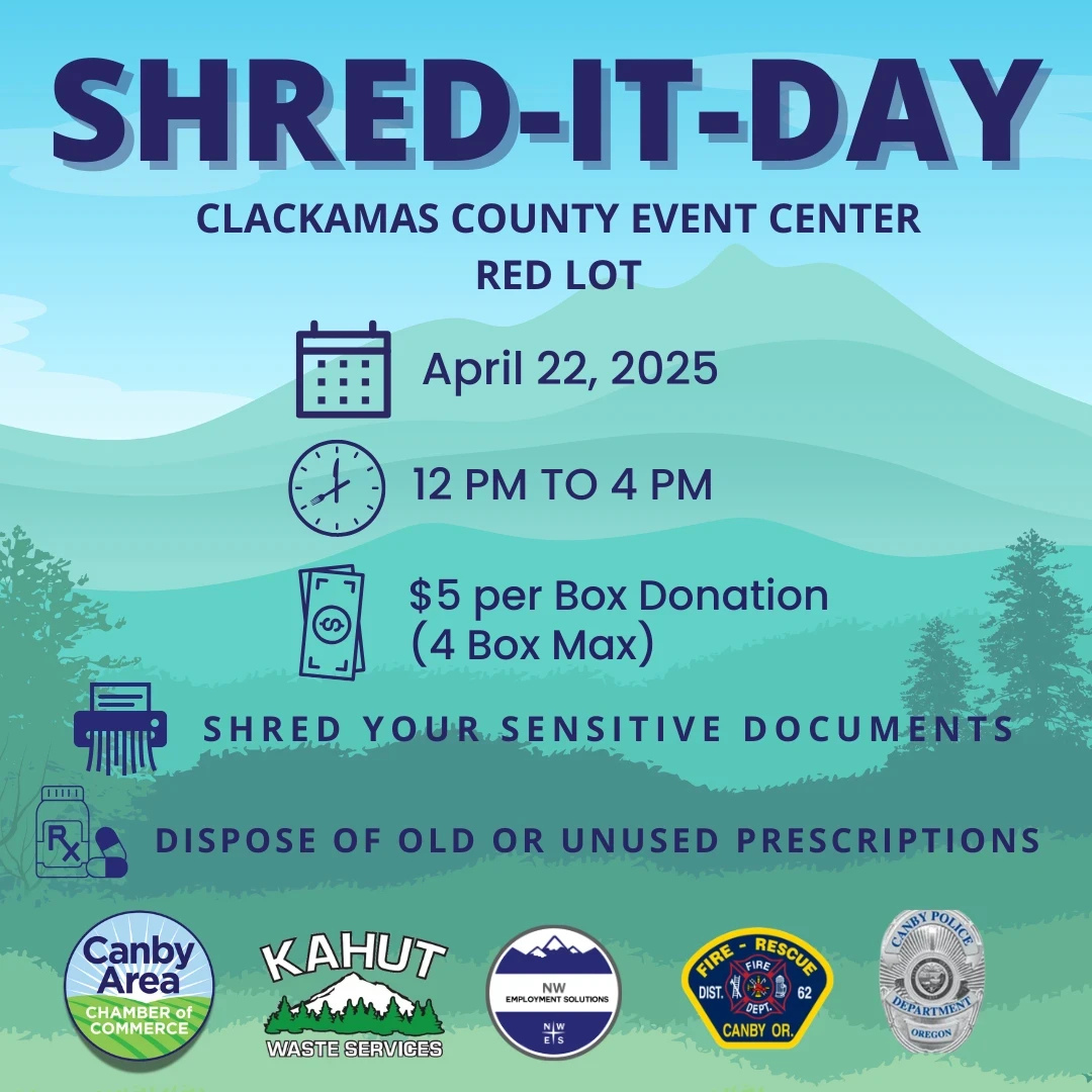 Canby Chamber of Commerce Shred-it Day